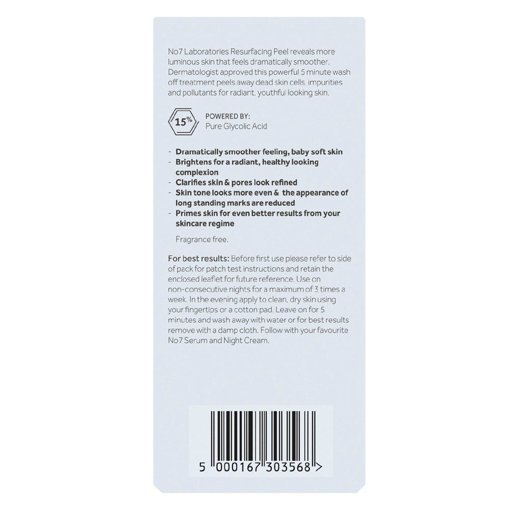 slide 7 of 12, No7 Laboratories Resurfacing Peel 15% Glycolic Acid, 1 fl oz