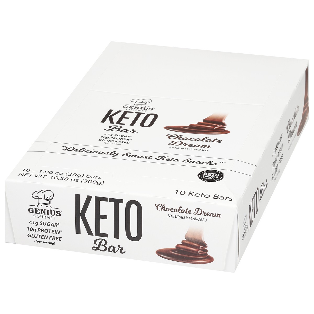 slide 4 of 4, Genius Gourmet Chocolate Dream Bar, 10 ct