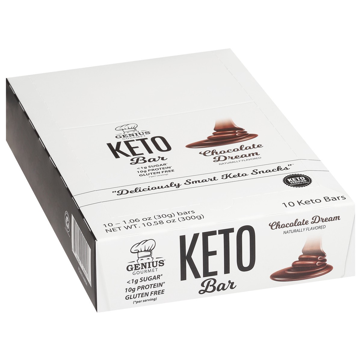 slide 3 of 4, Genius Gourmet Chocolate Dream Bar, 10 ct