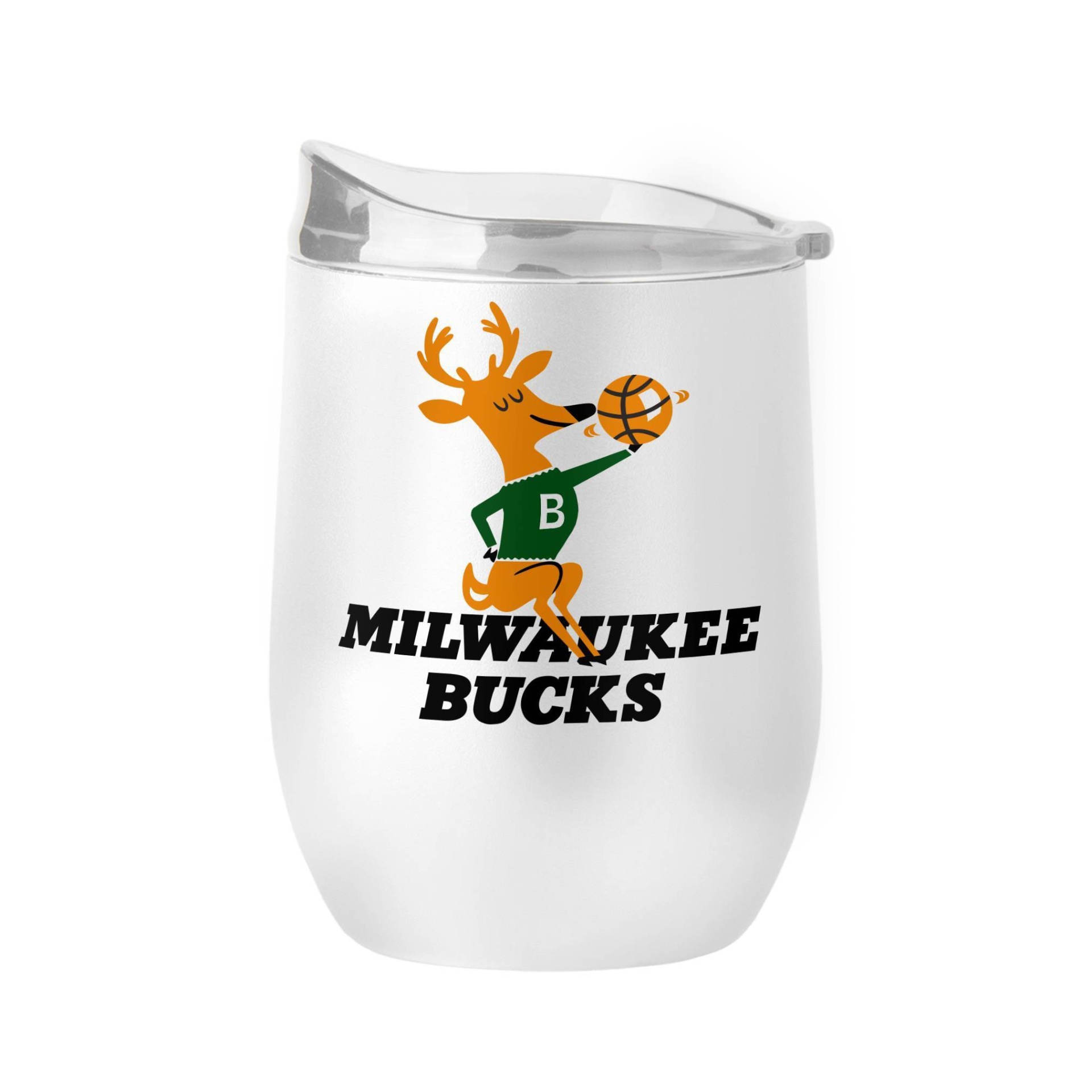 slide 1 of 2, NBA Milwaukee Bucks Retro Wine Tumbler, 16 oz