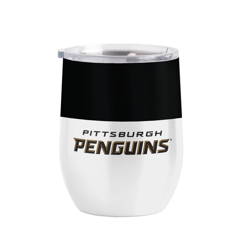 slide 2 of 2, NHL Pittsburgh Penguins Retro Wine Tumbler, 16 oz