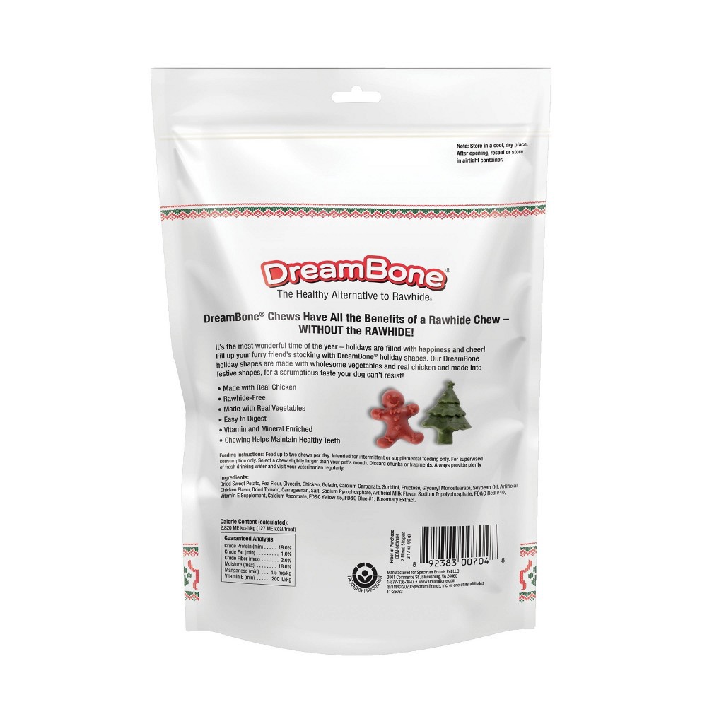 slide 2 of 5, DreamBone Holiday Shapes Chicken Dog Treats - 2ct, 2 ct