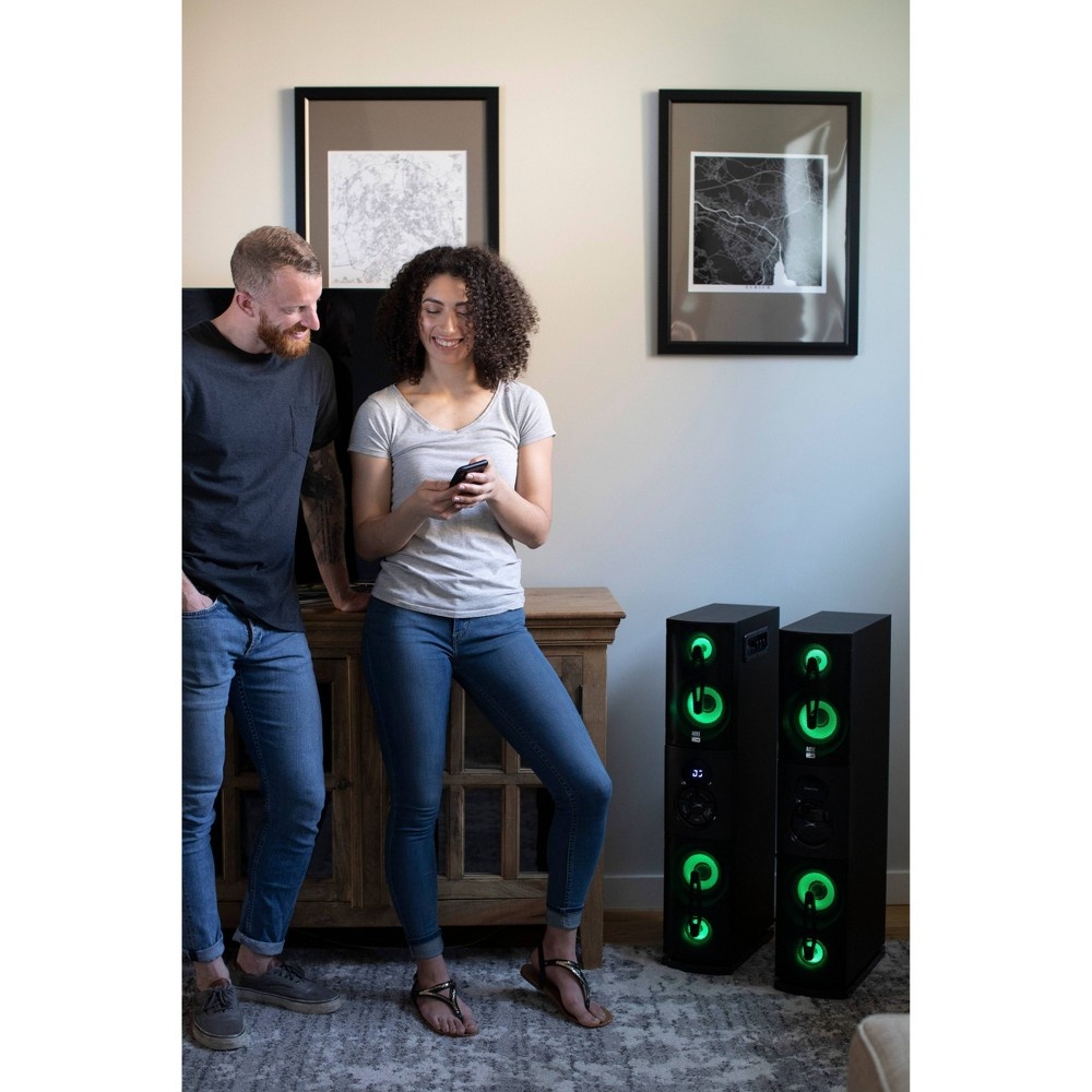 slide 6 of 7, Altec Lansing Party Duo Tower Speaker Set, 1 ct