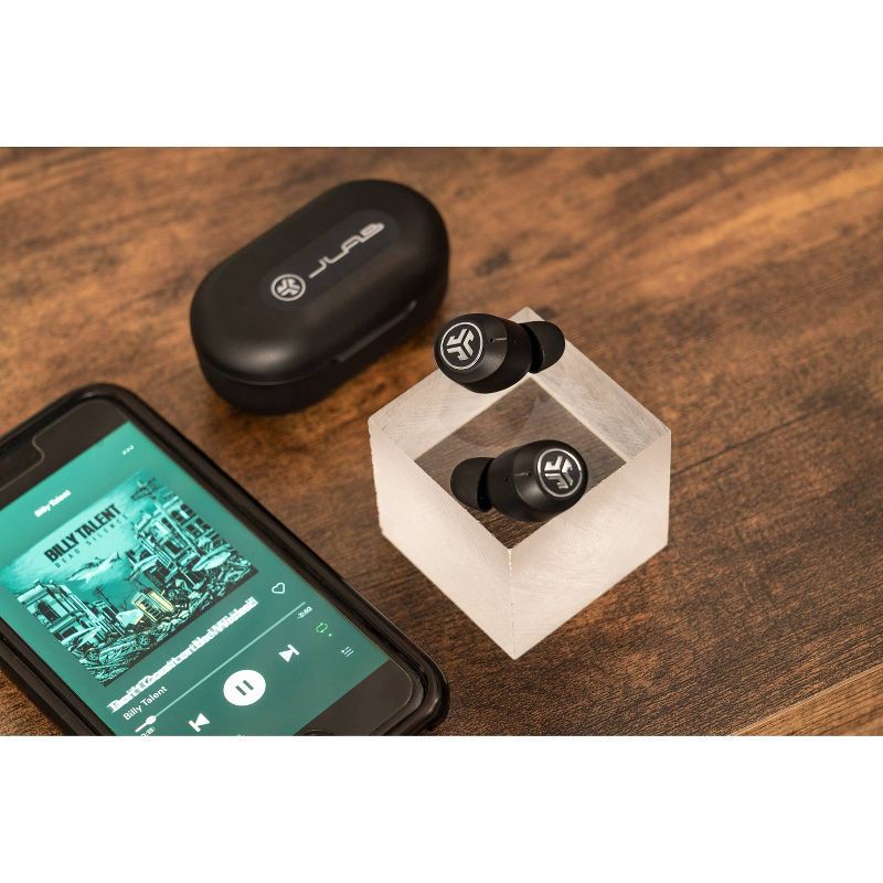 slide 5 of 7, JLab JBuds Air Active Noise Cancelling True Wireless Bluetooth Earbuds - Black, 1 ct