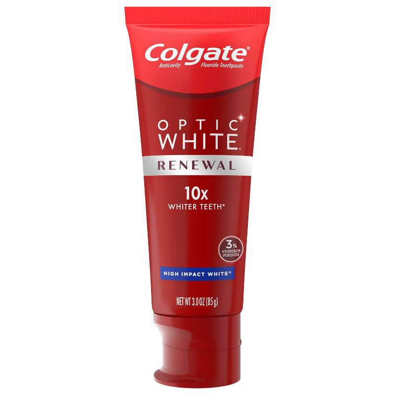 slide 2 of 9, Colgate Optic White Renewal High Impact Whitening Toothpaste - 3oz/3pk, 3 ct; 3 oz