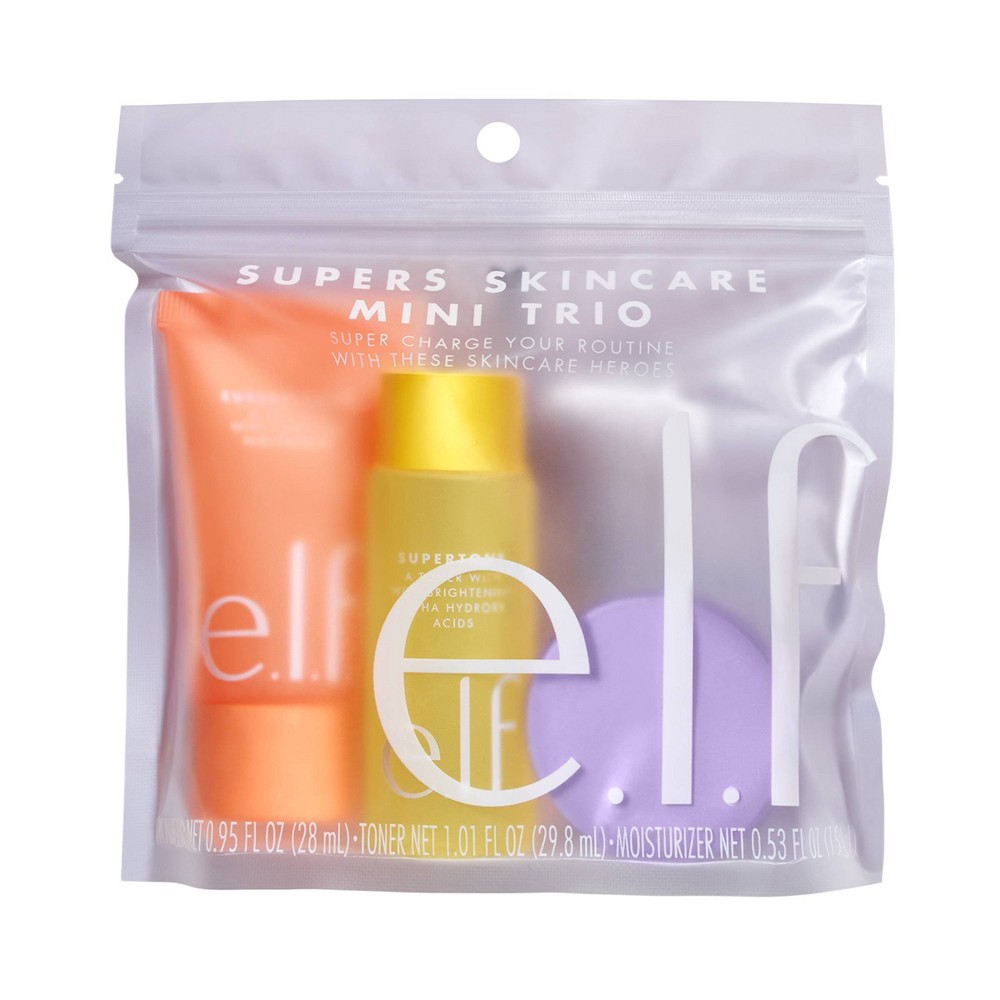 slide 2 of 3, e.l.f. Supers Mini Trio Skin Care Set, 1 ct