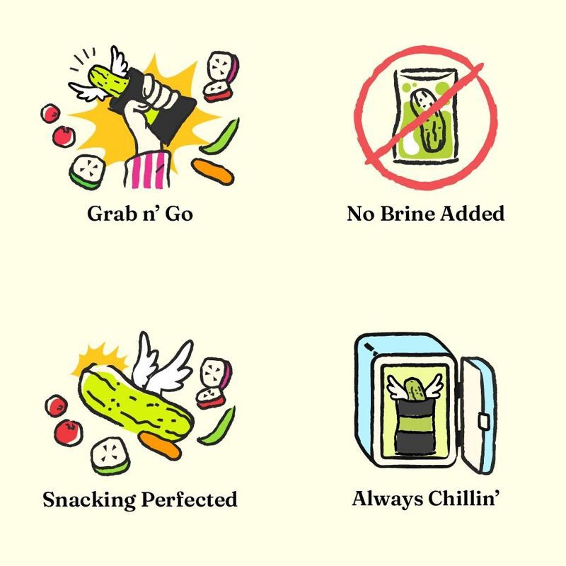 slide 7 of 7, OH SNAP! Sassy Bites Sweet N' Spicy Pickle Snack Pack - 3.25oz, 3.25 oz