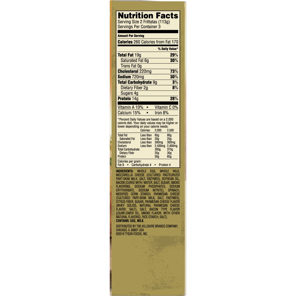 slide 3 of 9, Jimmy Dean Delights Frittatas with Bacon & Spinach, Frozen Breakfast, 6 Count, 340.19 g