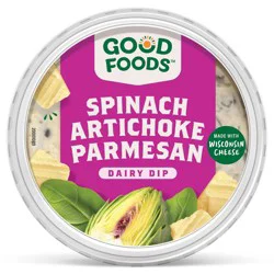 Good Foods Spinach Artichoke Parmesan Dairy Dip - 8oz
