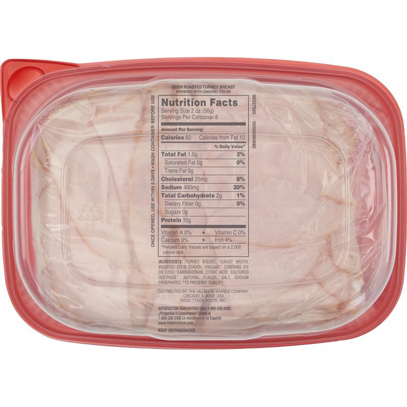 slide 7 of 9, Hillshire Farm Ultra Thin Oven Roasted Turkey - 16oz, 16 oz
