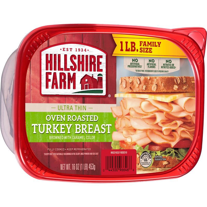 slide 1 of 9, Hillshire Farm Ultra Thin Oven Roasted Turkey - 16oz, 16 oz