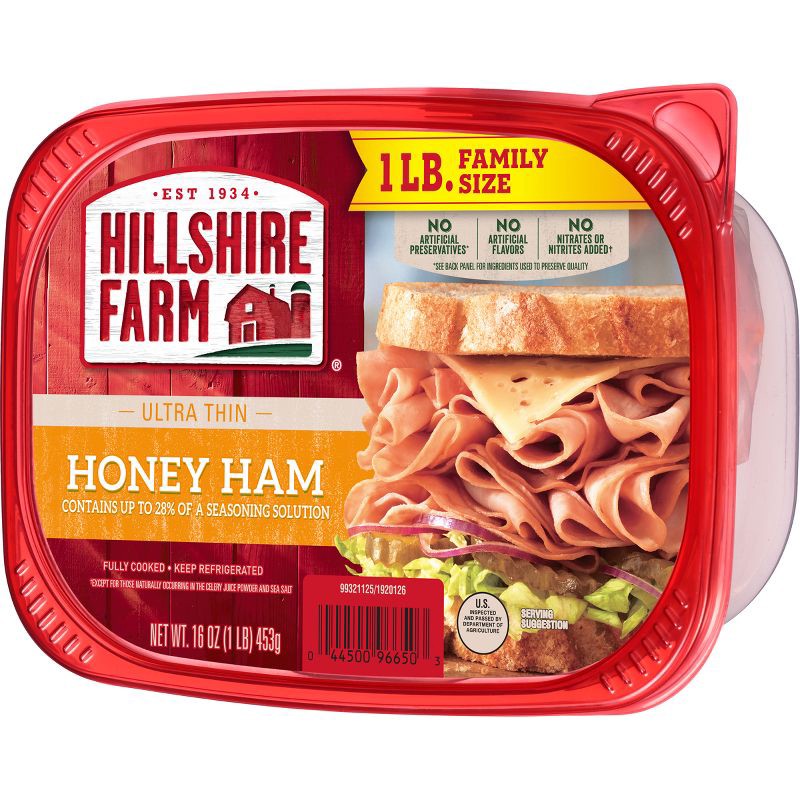 slide 10 of 10, Hillshire Farm Ultra Thin Honey Ham - 16oz, 16 oz