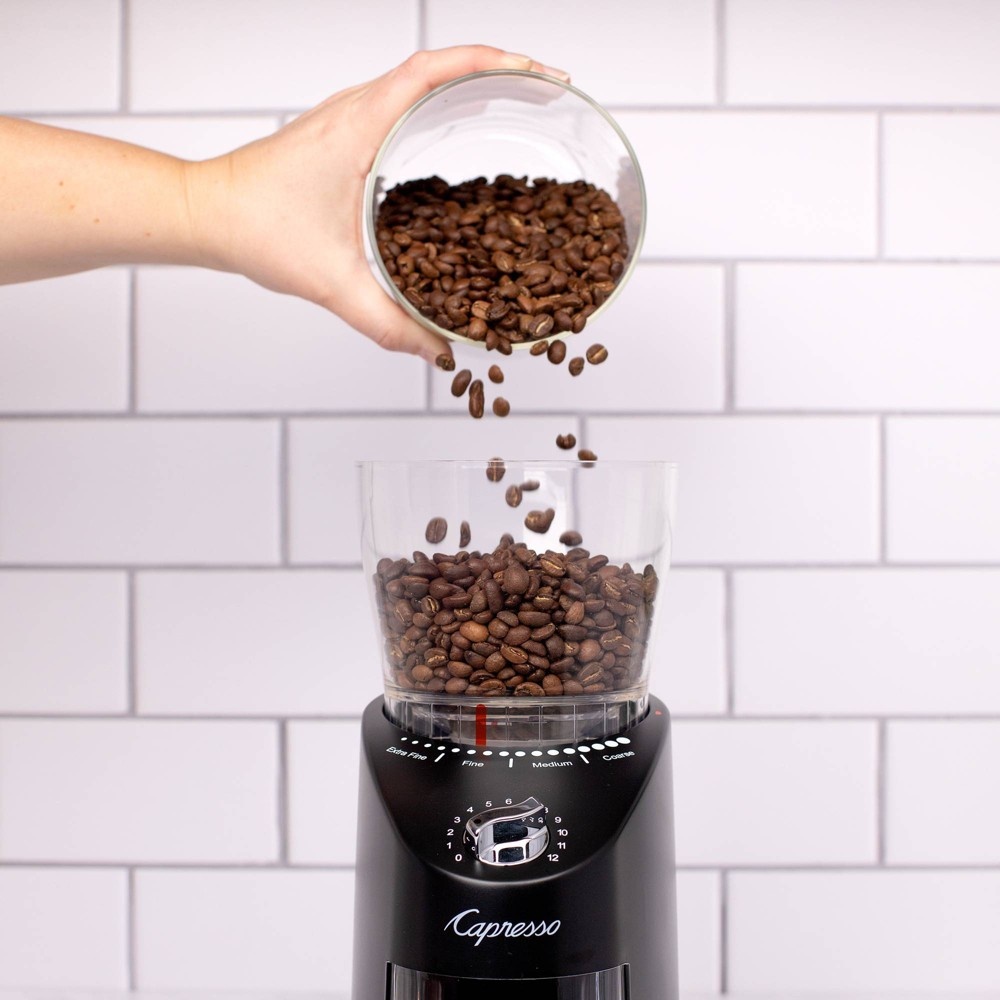 slide 6 of 6, Capresso Conical Burr Coffee Grinder Infinity Plus - Black 570.01, 1 ct