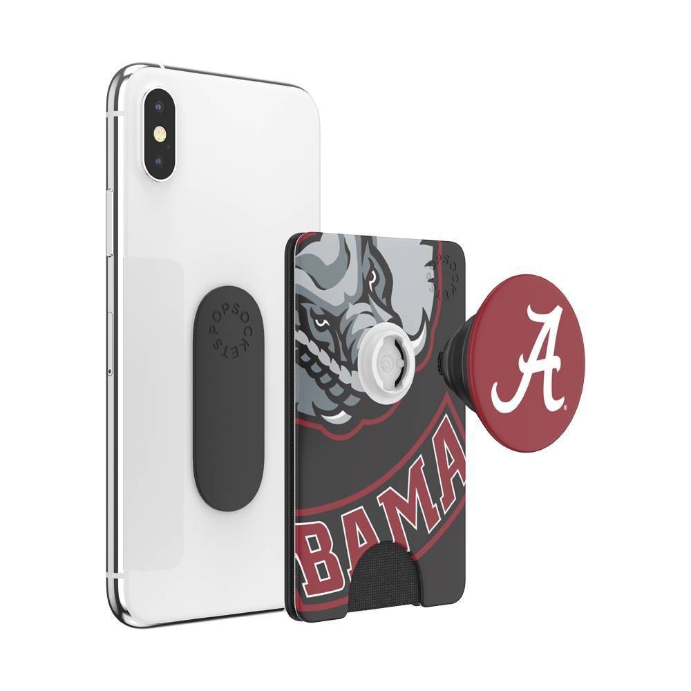 slide 3 of 5, NCAA Alabama Crimson Tide PopSockets PopWallet+ (with PopTop), 1 ct