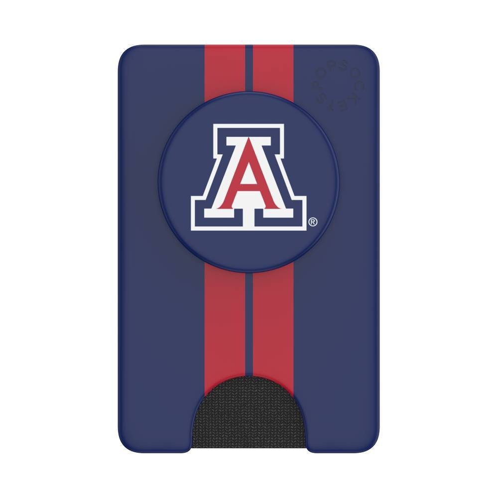 slide 1 of 3, NCAA Arizona Wildcats PopSockets PopWallet+ (with PopTop), 1 ct