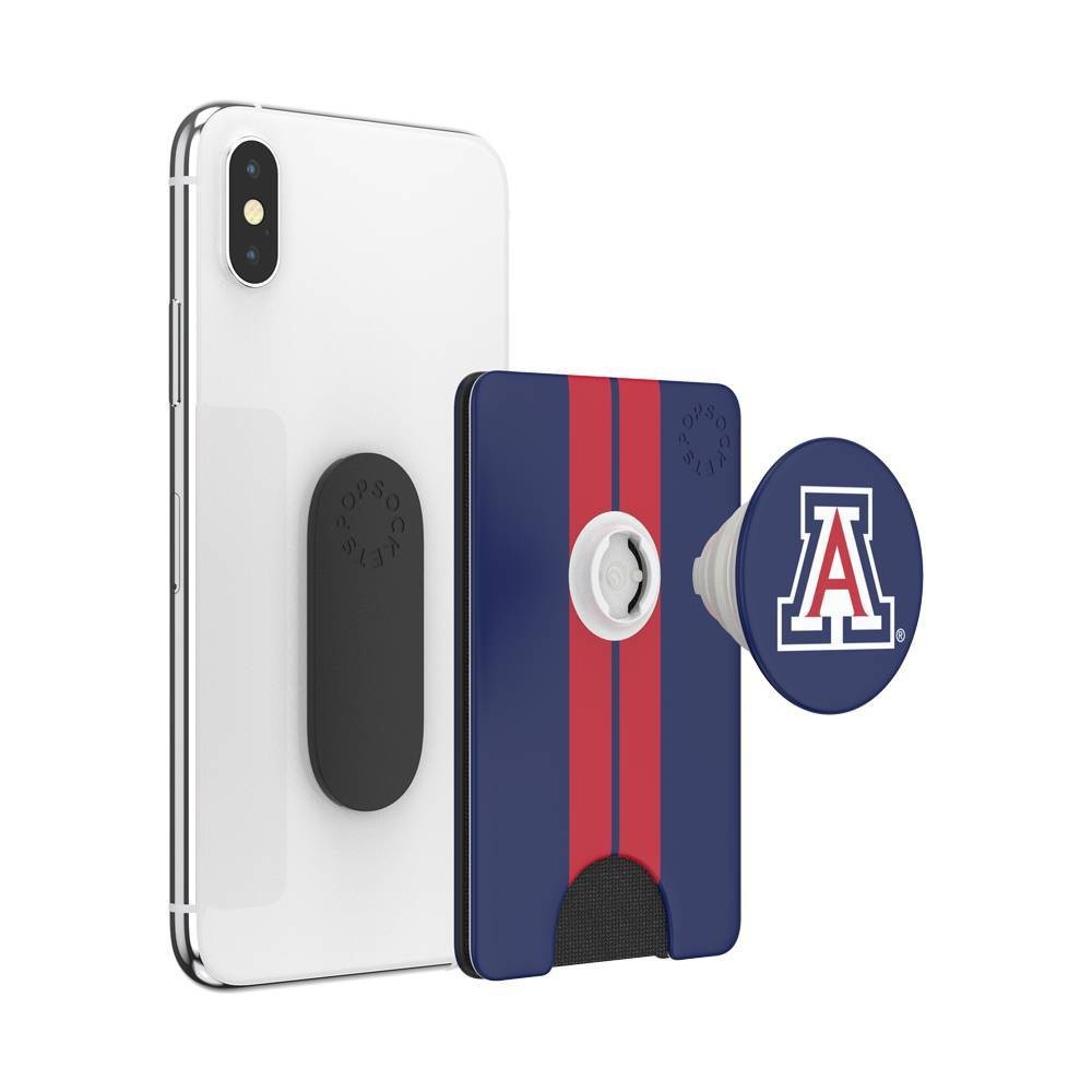 slide 3 of 3, NCAA Arizona Wildcats PopSockets PopWallet+ (with PopTop), 1 ct