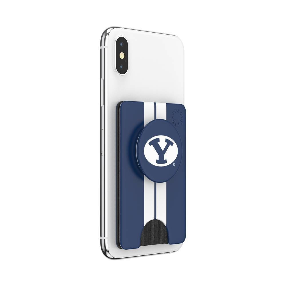 slide 2 of 2, NCAA BYU Cougars PopSockets PopWallet+ (with PopTop), 1 ct