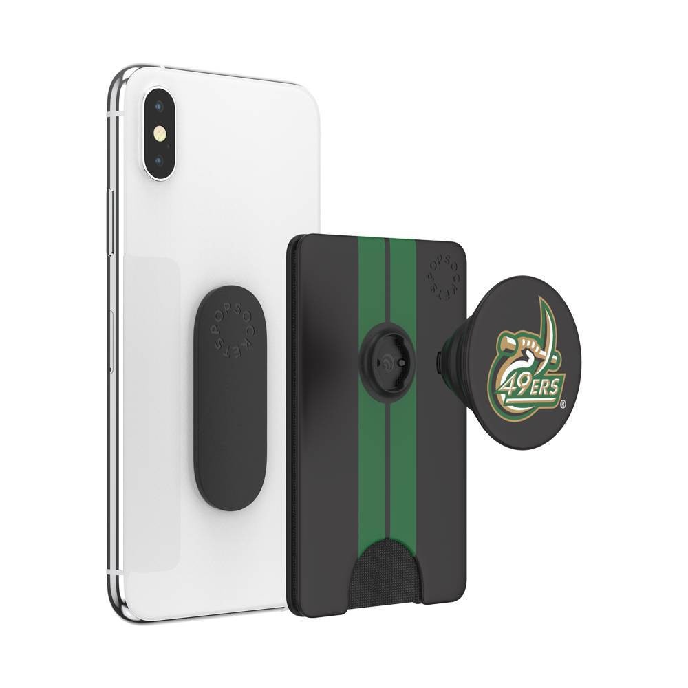 slide 3 of 5, NCAA Charlotte 49ers PopSockets PopWallet+ (with PopTop), 1 ct