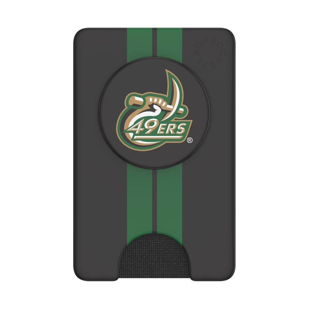 slide 1 of 5, NCAA Charlotte 49ers PopSockets PopWallet+ (with PopTop), 1 ct