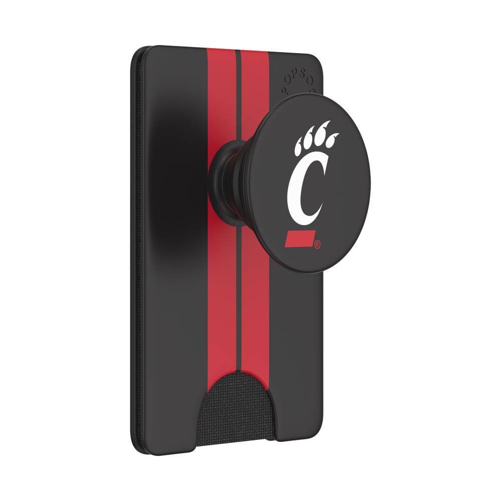 slide 2 of 5, NCAA Cincinnati Bearcats PopSockets PopWallet+ (with PopTop), 1 ct