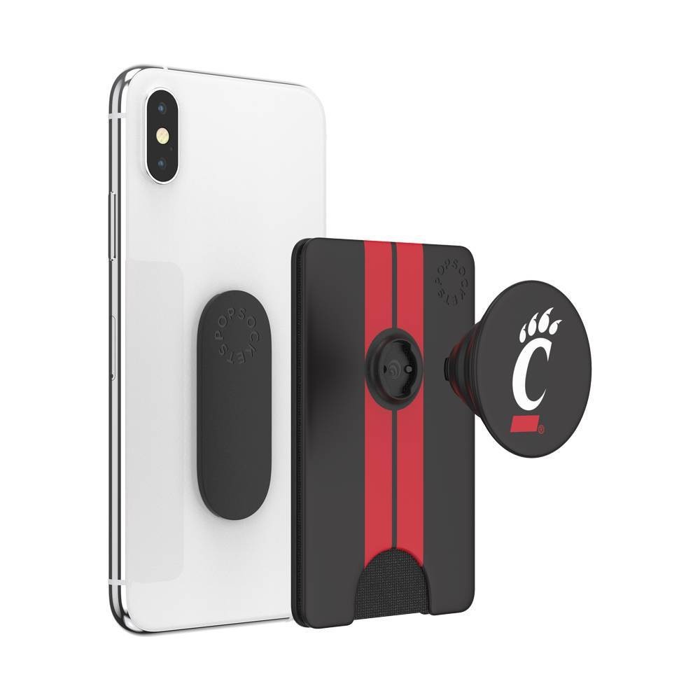 slide 3 of 5, NCAA Cincinnati Bearcats PopSockets PopWallet+ (with PopTop), 1 ct