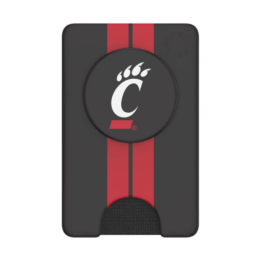 slide 1 of 5, NCAA Cincinnati Bearcats PopSockets PopWallet+ (with PopTop), 1 ct