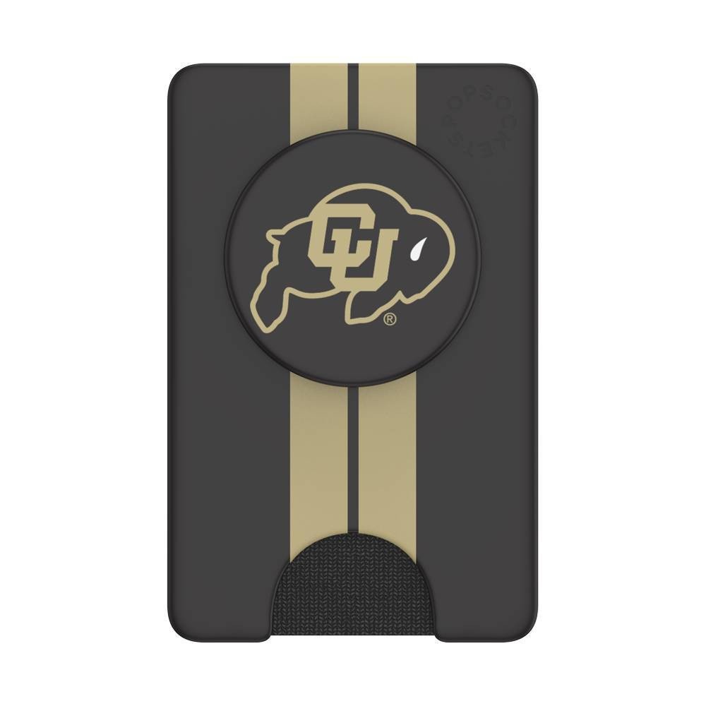 slide 1 of 5, NCAA Colorado Buffaloes PopSockets PopWallet+ (with PopTop), 1 ct