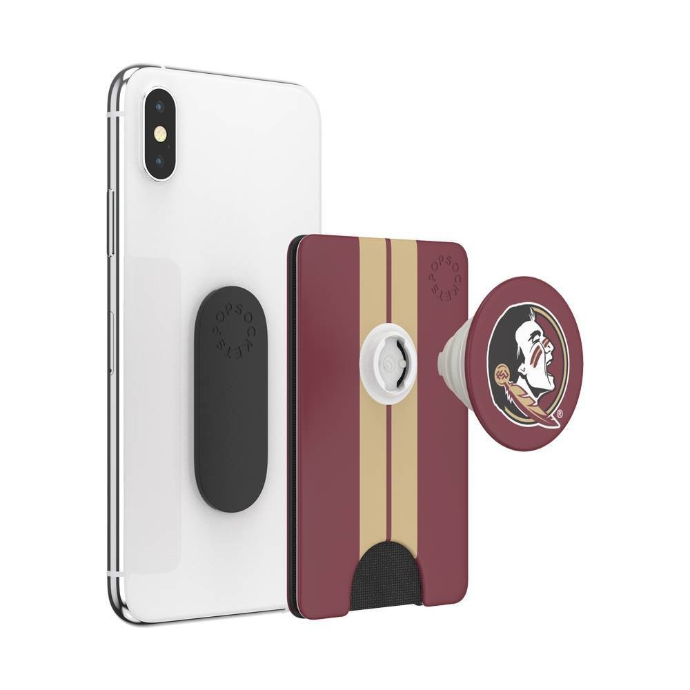 slide 3 of 5, NCAA Florida State Seminoles PopSockets PopWallet+ (with PopTop), 1 ct