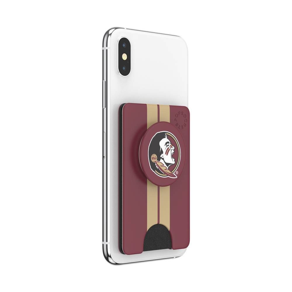 slide 4 of 5, NCAA Florida State Seminoles PopSockets PopWallet+ (with PopTop), 1 ct