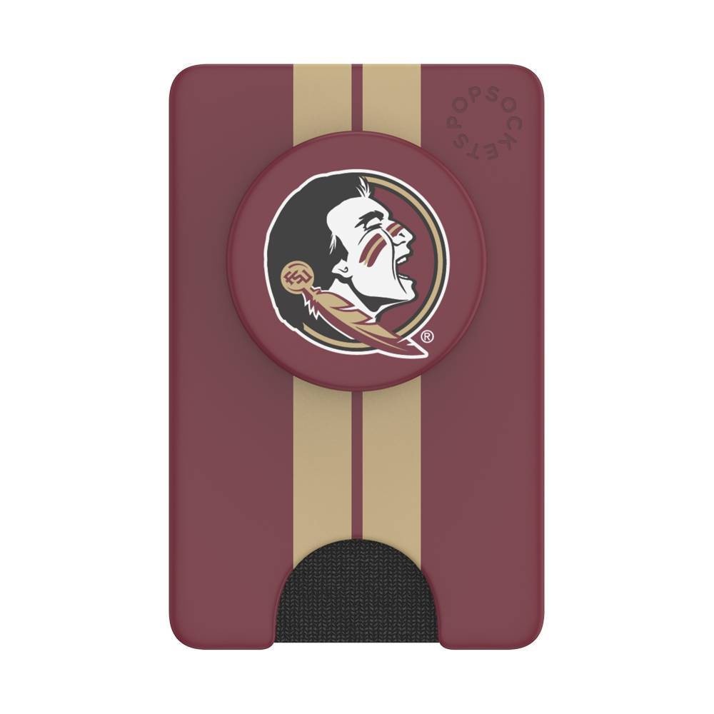 slide 1 of 5, NCAA Florida State Seminoles PopSockets PopWallet+ (with PopTop), 1 ct