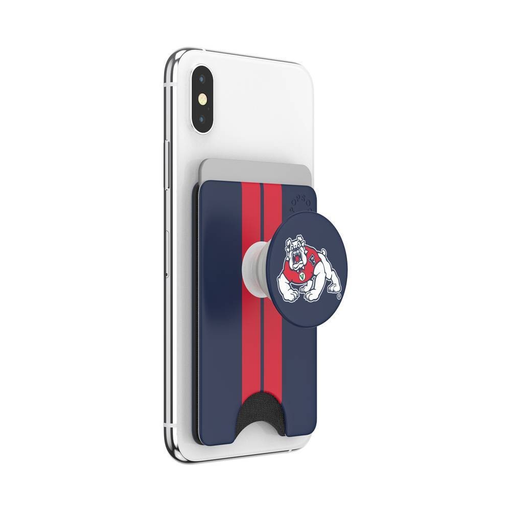 slide 5 of 5, NCAA Fresno State Bulldogs PopSockets PopWallet+ (with PopTop), 1 ct