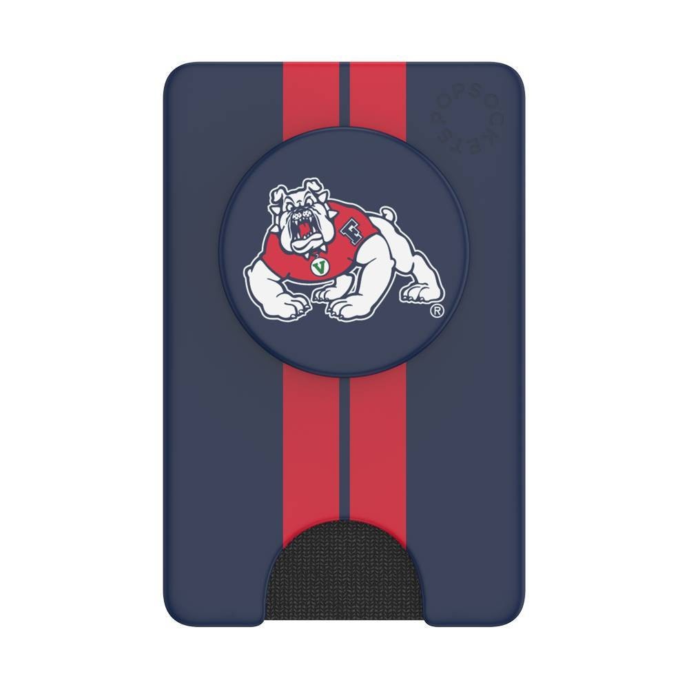 slide 1 of 5, NCAA Fresno State Bulldogs PopSockets PopWallet+ (with PopTop), 1 ct