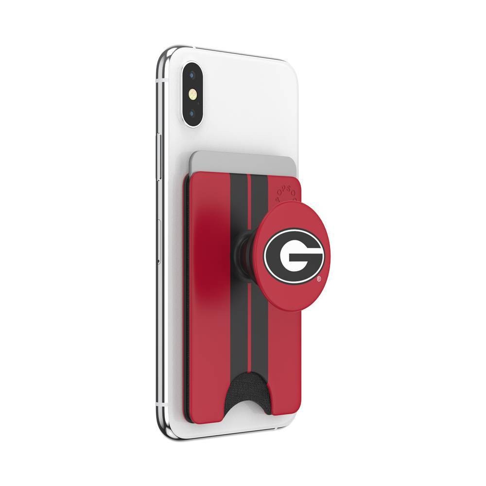 slide 5 of 5, NCAA Georgia Bulldogs PopSockets PopWallet+ (with PopTop), 1 ct