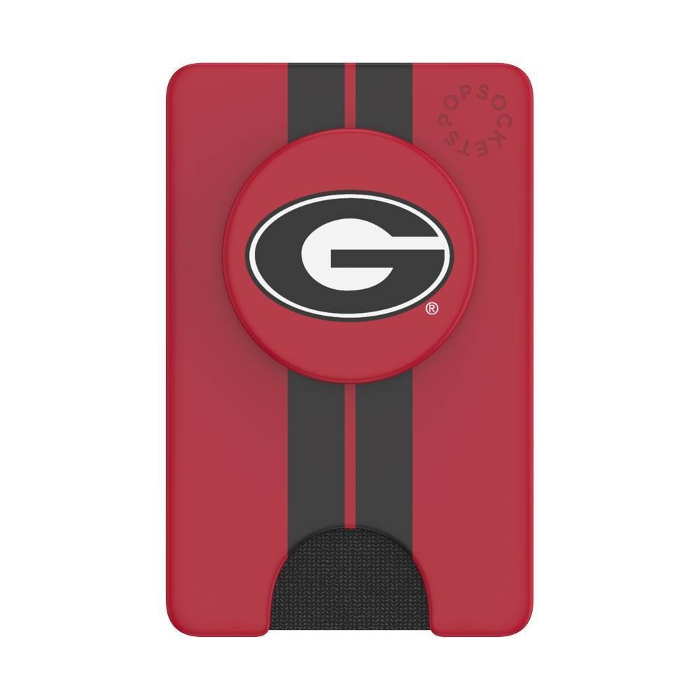 slide 1 of 5, NCAA Georgia Bulldogs PopSockets PopWallet+ (with PopTop), 1 ct