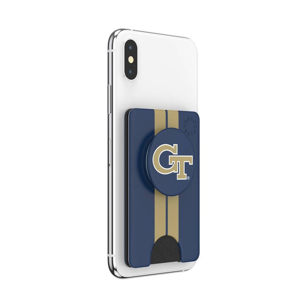 slide 4 of 5, NCAA Georgia Tech Yellow Jackets PopSockets PopWallet+ (with PopTop), 1 ct