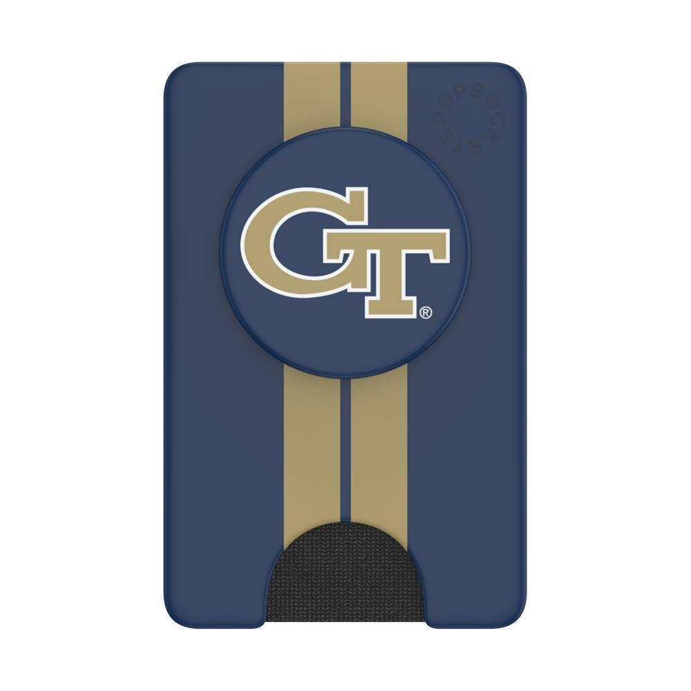 slide 1 of 5, NCAA Georgia Tech Yellow Jackets PopSockets PopWallet+ (with PopTop), 1 ct