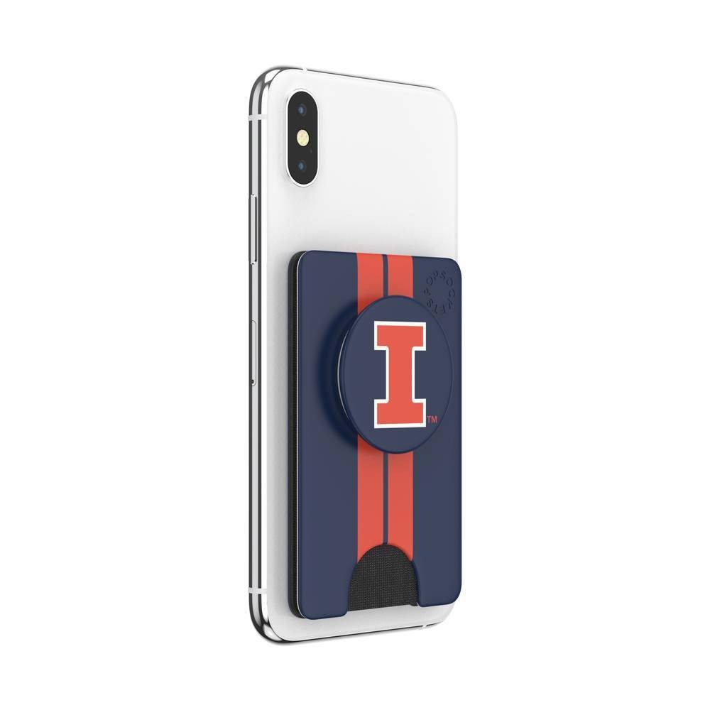 slide 4 of 5, NCAA Illinois Fighting Illini PopSockets PopWallet+ (with PopTop), 1 ct