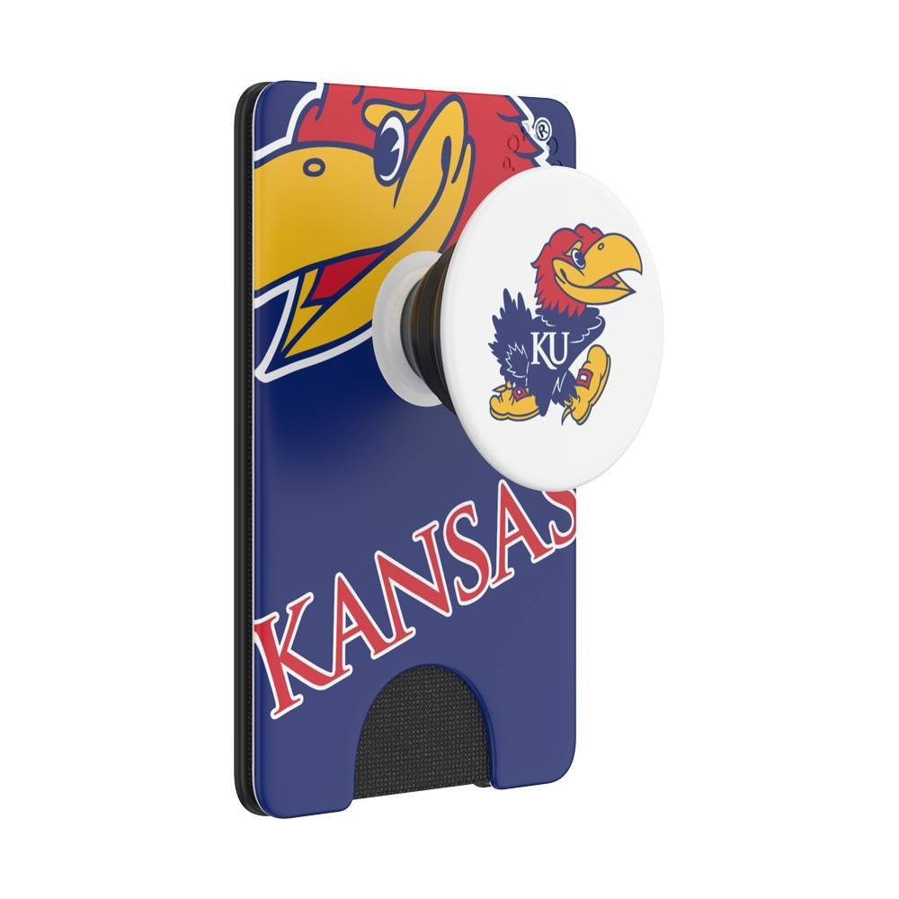 slide 2 of 5, NCAA Kansas Jayhawks PopSockets PopWallet+ (with PopTop), 1 ct