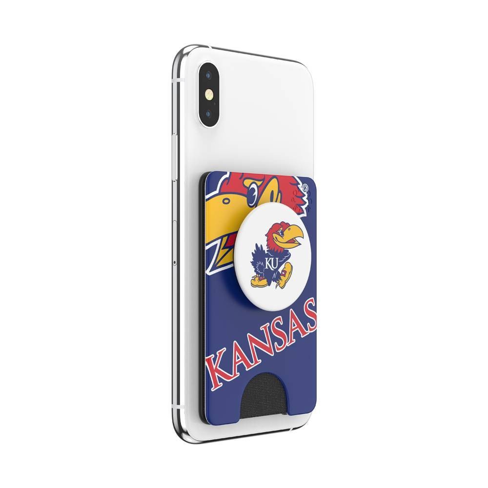 slide 4 of 5, NCAA Kansas Jayhawks PopSockets PopWallet+ (with PopTop), 1 ct