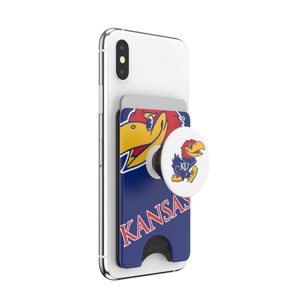 slide 5 of 5, NCAA Kansas Jayhawks PopSockets PopWallet+ (with PopTop), 1 ct