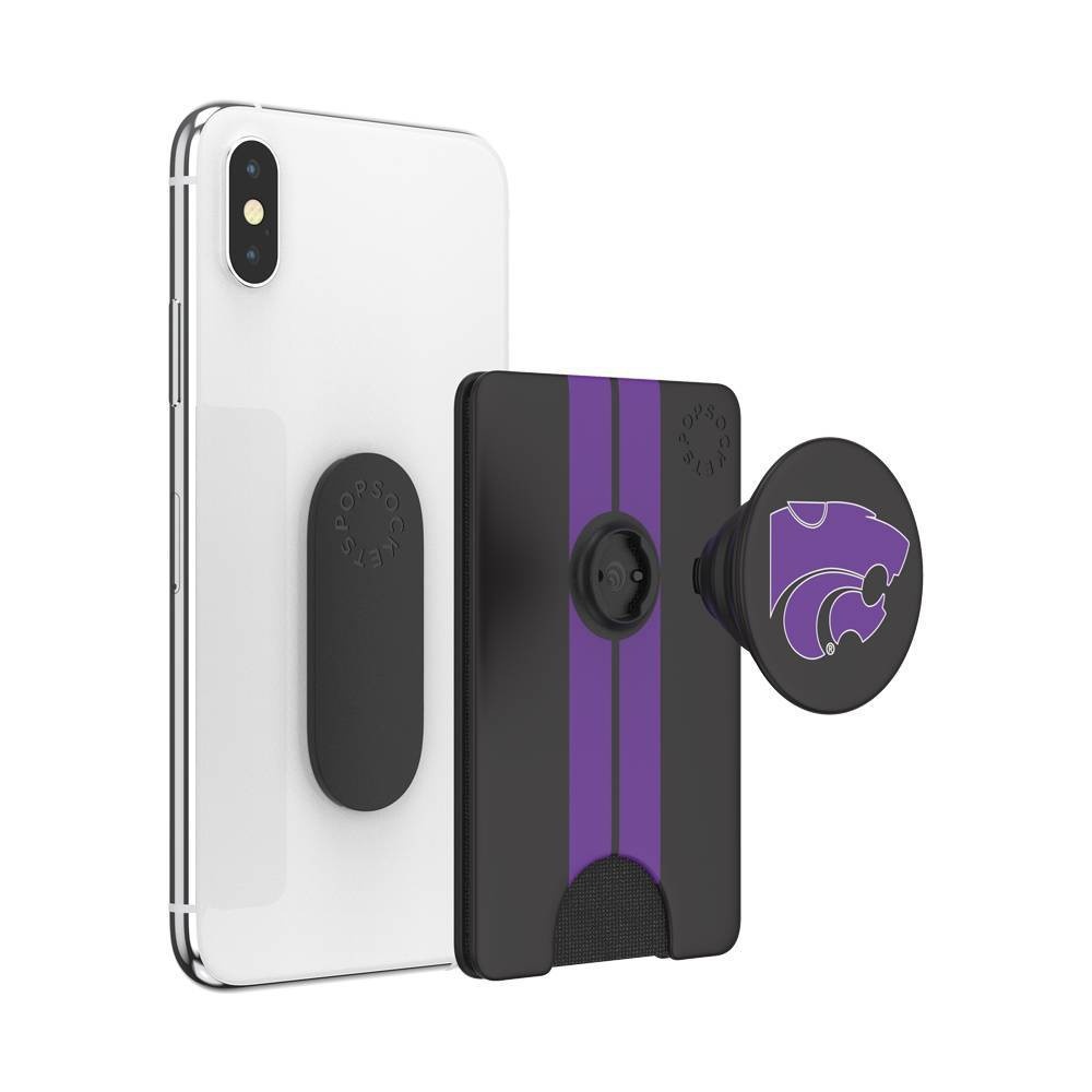 slide 3 of 5, NCAA Kansas State Wildcats PopSockets PopWallet+ (with PopTop), 1 ct