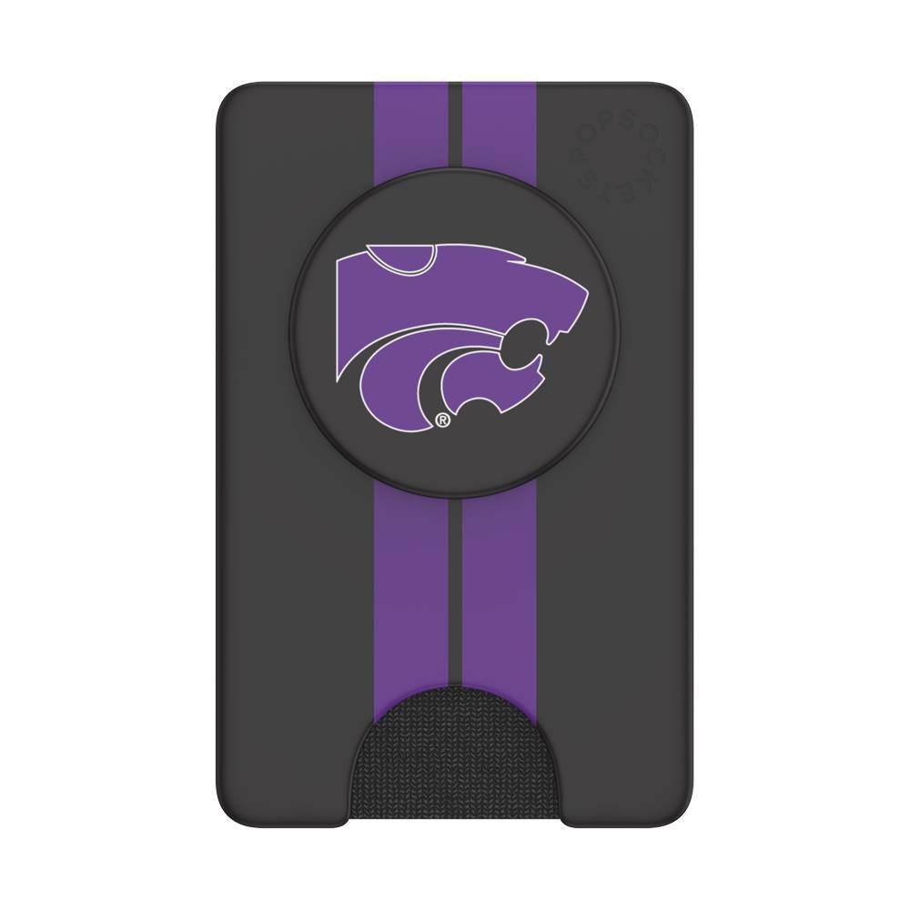 slide 1 of 5, NCAA Kansas State Wildcats PopSockets PopWallet+ (with PopTop), 1 ct