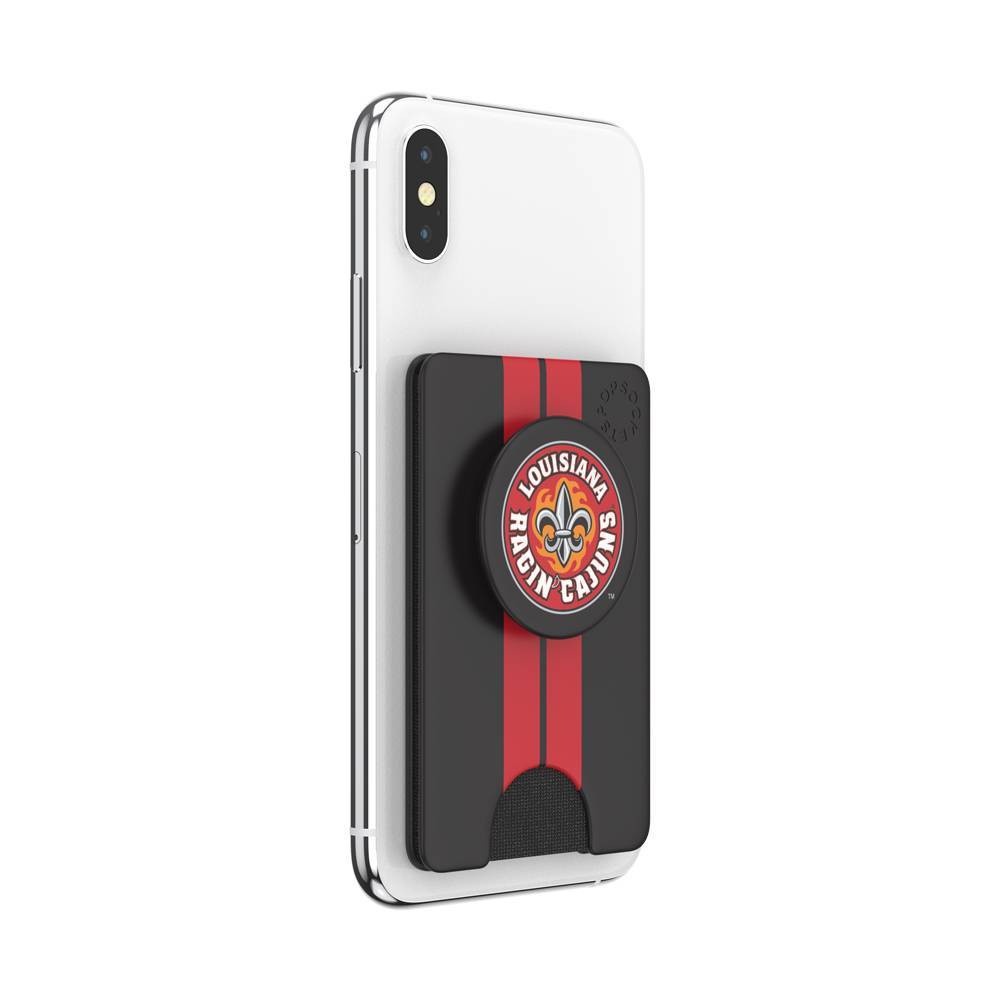 slide 4 of 5, NCAA Louisiana Ragin' Cajuns PopSockets PopWallet+ (with PopTop), 1 ct