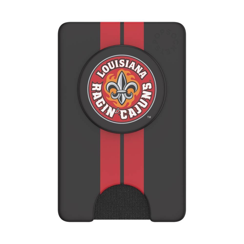 slide 1 of 5, NCAA Louisiana Ragin' Cajuns PopSockets PopWallet+ (with PopTop), 1 ct