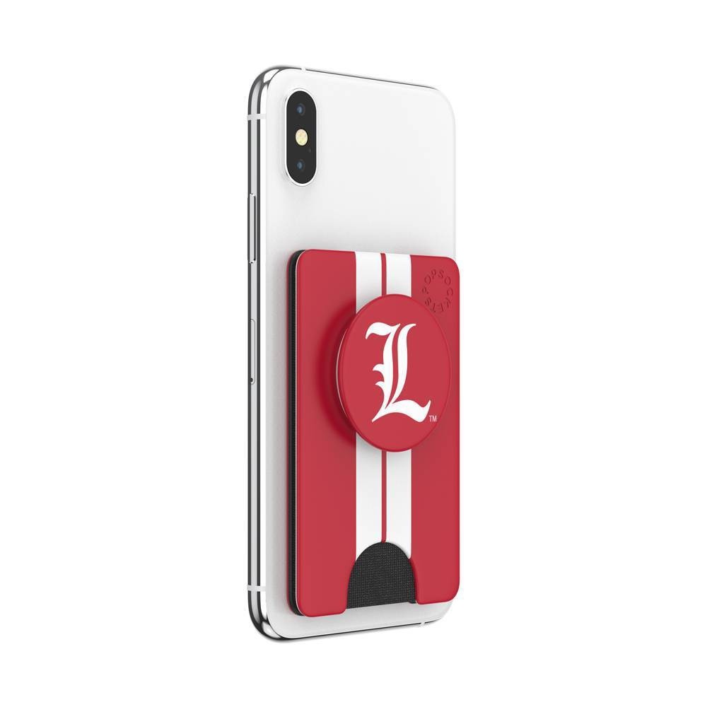 slide 4 of 5, NCAA Louisville Cardinals PopSockets PopWallet+ (with PopTop), 1 ct