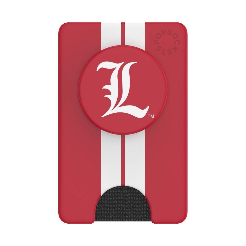 slide 1 of 5, NCAA Louisville Cardinals PopSockets PopWallet+ (with PopTop), 1 ct