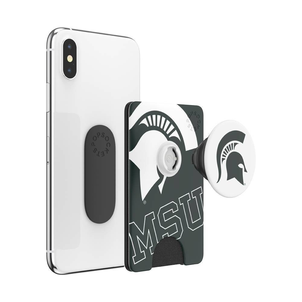 slide 3 of 5, NCAA Michigan State Spartans PopSockets PopWallet+ (with PopTop), 1 ct