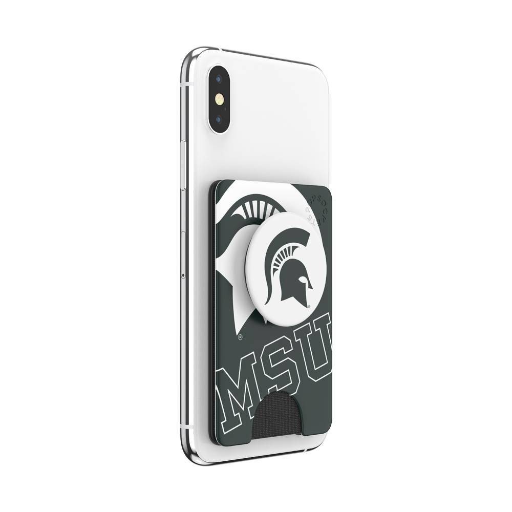 slide 4 of 5, NCAA Michigan State Spartans PopSockets PopWallet+ (with PopTop), 1 ct