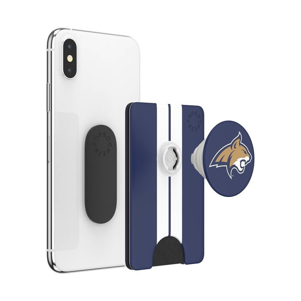 slide 3 of 5, NCAA Montana State Bobcats PopSockets PopWallet+ (with PopTop), 1 ct