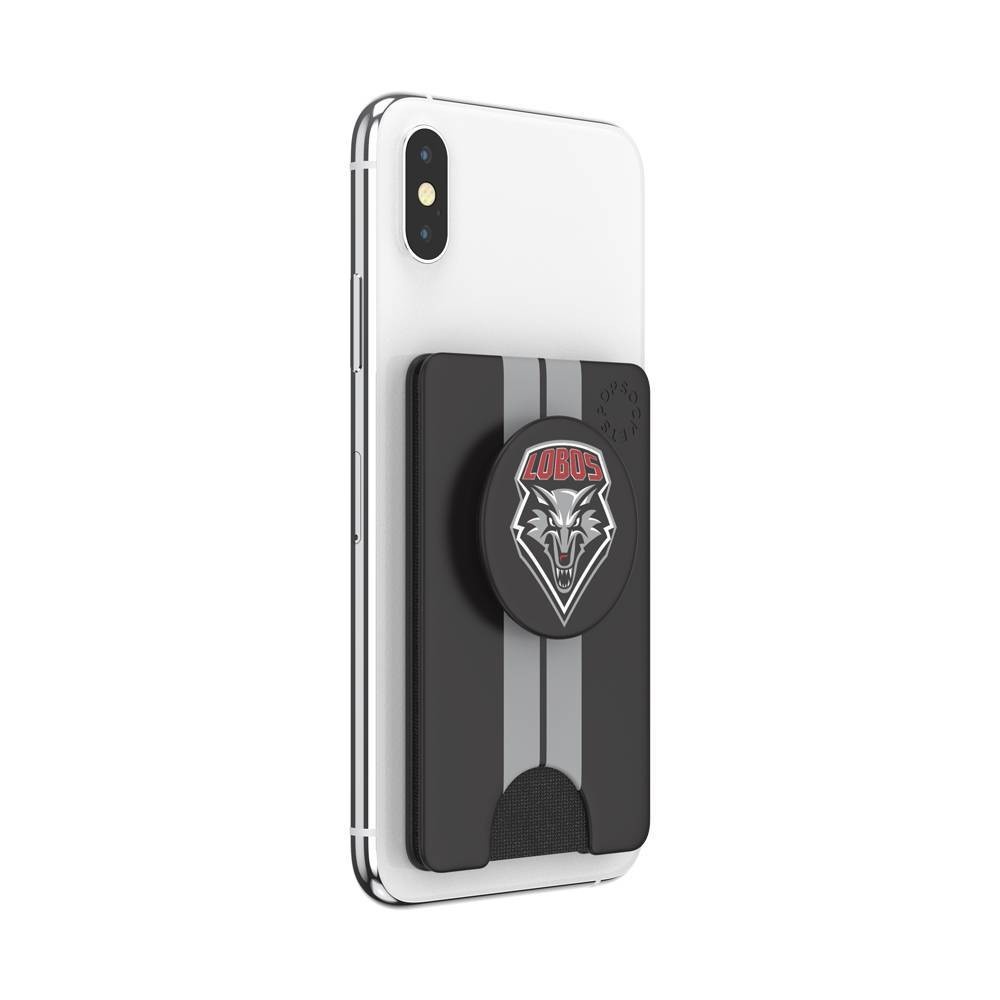 slide 4 of 5, NCAA New Mexico Lobos PopSockets PopWallet+ (with PopTop), 1 ct